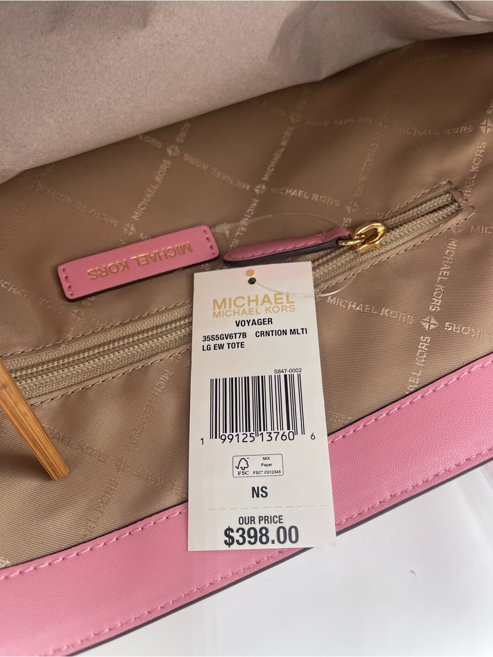 MICHAEL KORS Voyager Lg Color-Block Signature Logo Top Zip EW Shoulder Tote
NWT - Picture 11 of 16